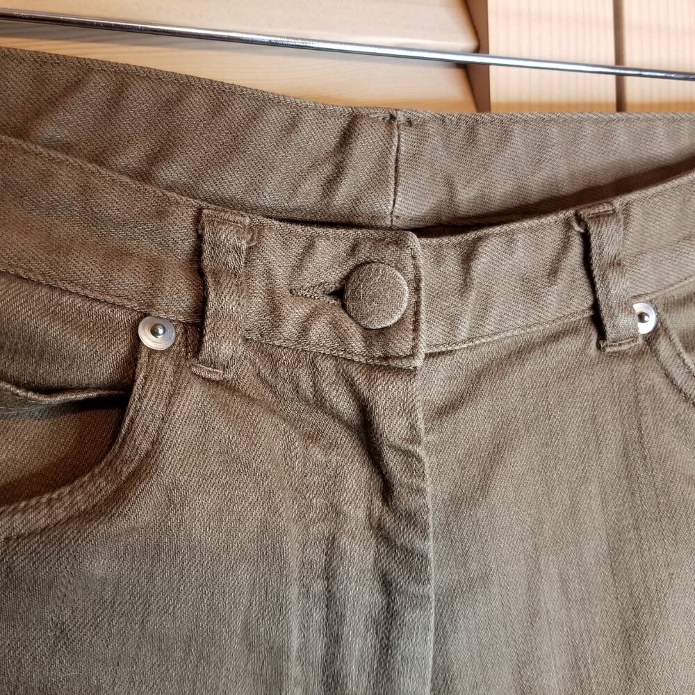 Brown Mid-Rise Skinny Designer Jeans by Maison Martin Margiela Monochrome - Picture 6 of 15